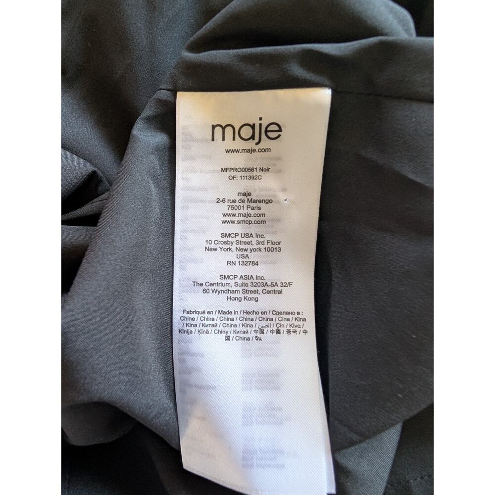 Maje Women’s Ravena Floral Burnout Ruffle Maxi Dress Size 1 Small 2D451 - Picture 9 of 10